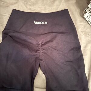 Aurora Navy Blue High-Waisted Shorts